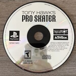 Tony Hawk's Pro Skater (Sony PlayStation 1, PS1) Game‎ Disc Only Tested Working